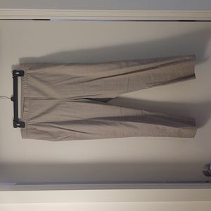 Elie Tahari Linen Blend Crop Pants